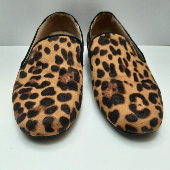 AVON Cushion Walk Animal Print Velvet Slip-On Smoking Loafer Shoes Sz US 8 - Picture 9 of 15